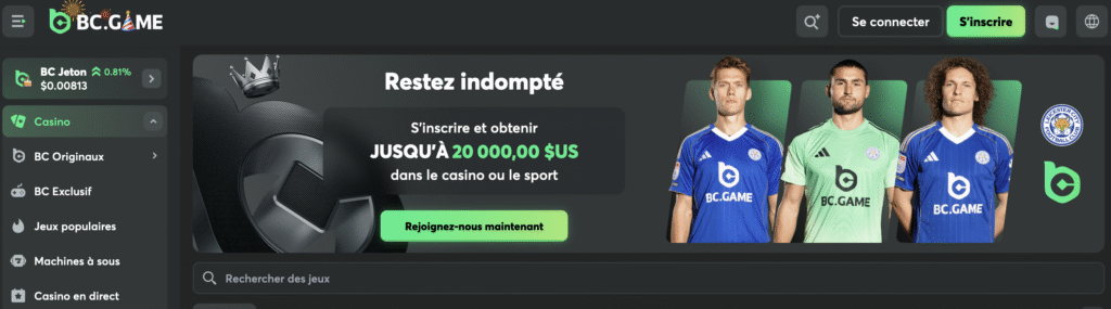 bc game casino en ligne sans vérification