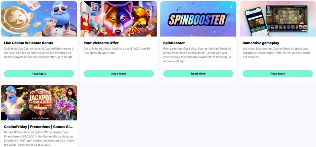 friday casino bonuses