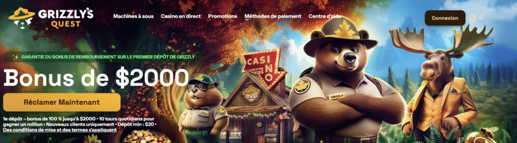 grizzlys quest nouvea casino en ligne