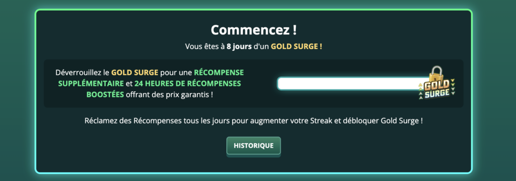 captain cooks casino gold surge