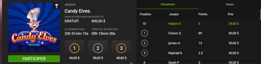 gaming club tournois