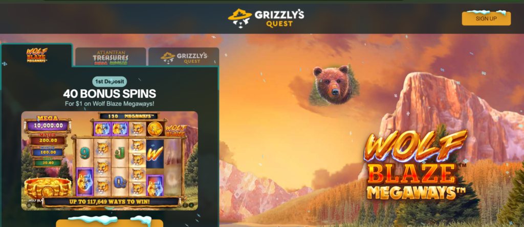 grizzlys quest casino $1 depot
