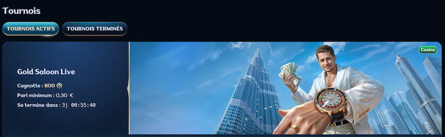 millioner casino tournois