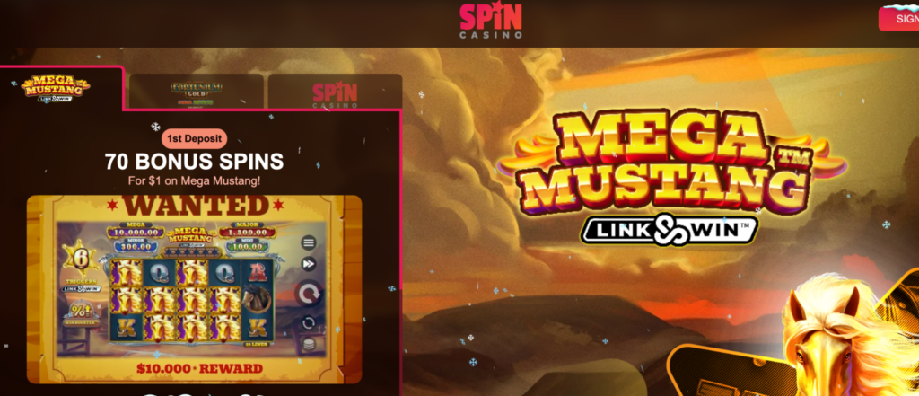 spin casino depot 1 $
