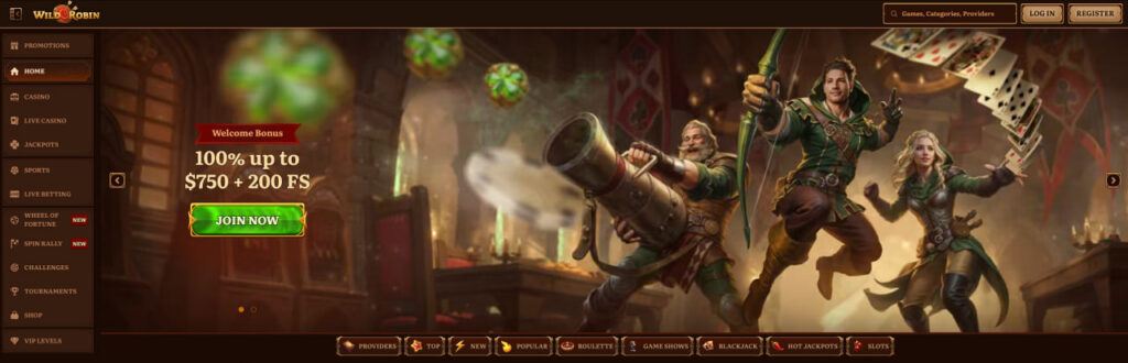 wildrobin casino